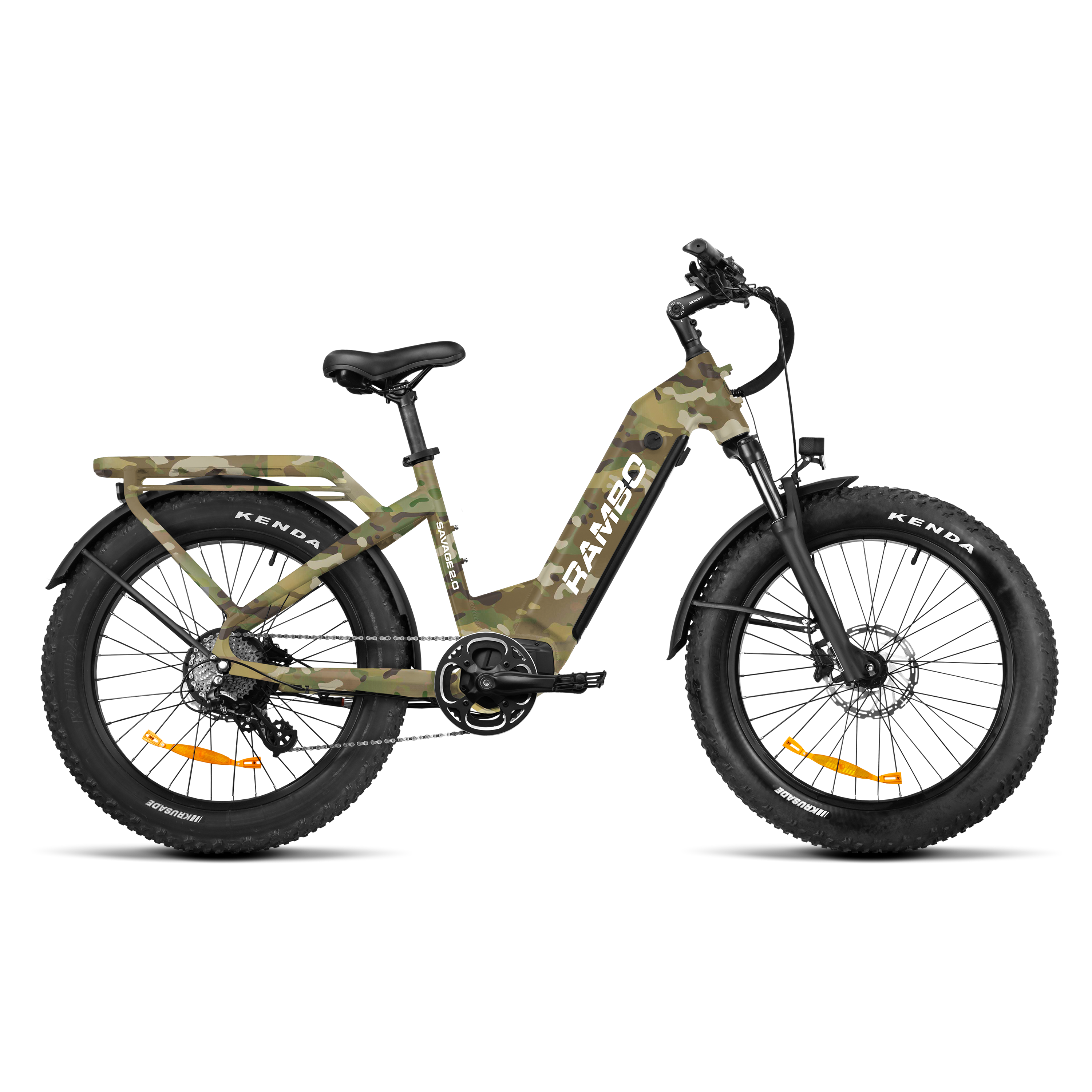 fully fatbike e bike Rambo Savage 2.0 Fat Tire Electric Bike