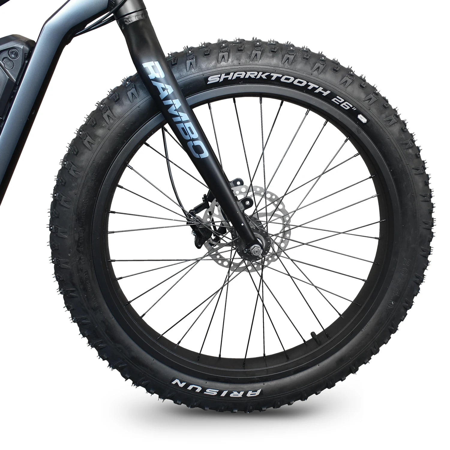 arinos bumper mountainbike Arisun Sharktooth 26X4" Folding Studded Tire