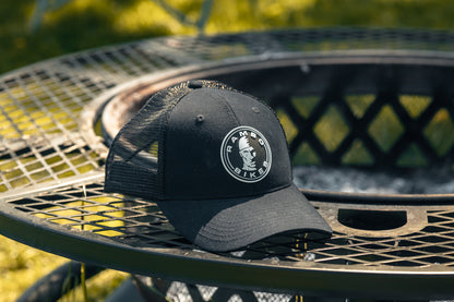 Rambo Hat Black Leather Patch