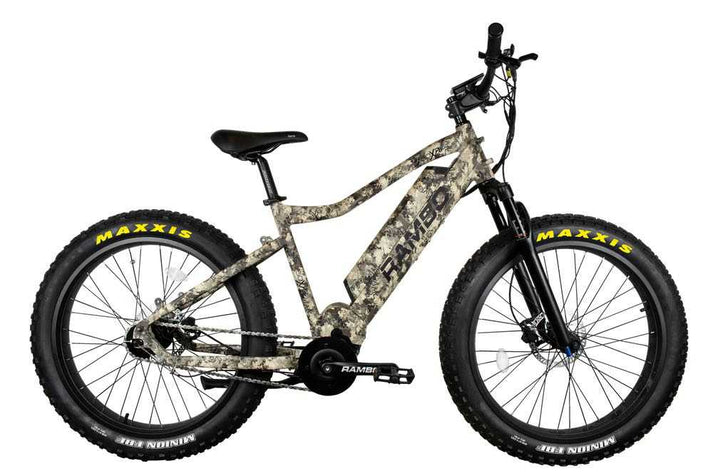 Rambo Bushwacker 750W Fat Tire E-Bike for Hunting & Off-Road – Rambo Bikes