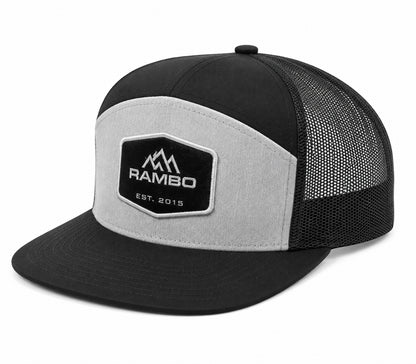 Rambo EST. 2015 Trucker Hat | Rambo Bikes side view