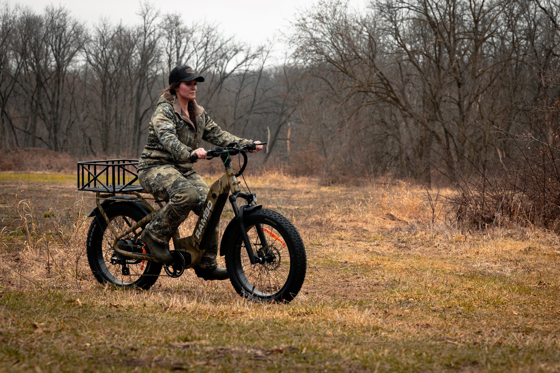 hunting bicycle electric Flatlander SD Dual 750W Motors Rambo Pursuit Electric Bike
