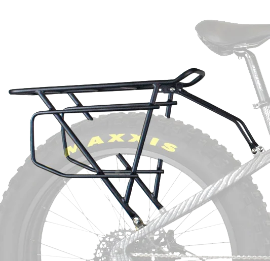 Rear Extra Large Luggage Rack R150 For Gen 1 and Gen 2 Rambo Bikes | Rambo Bikes side view