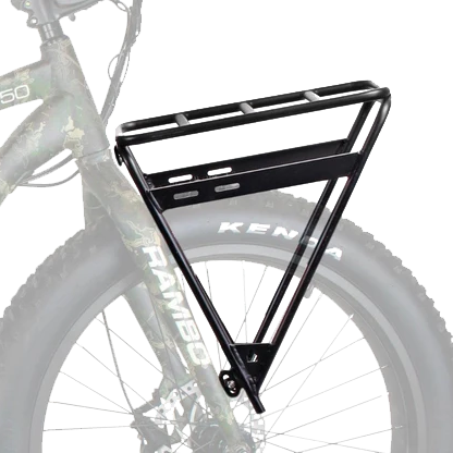 Front Luggage Rack for Savage 1.0 Bike | Rambo Bikes side view