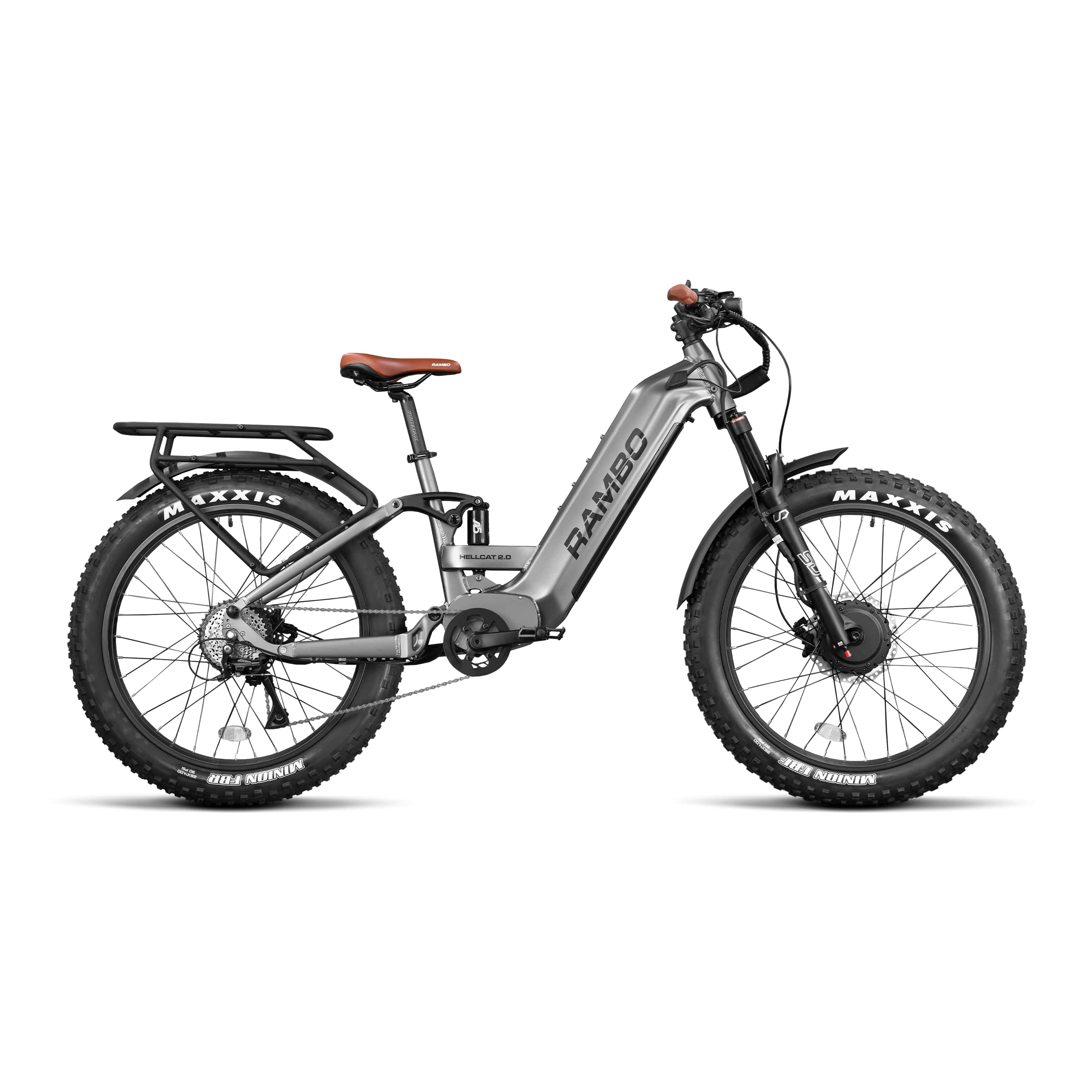 e bike fully 180mm Hellcat 2.0 FS All-Wheel Drive GUNMETAL GREY & BUCKSKIN / 20 AMP