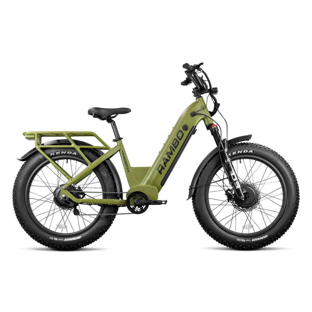 Rambo Bikes All-Wheel-Drive E-Bikes for Off-Road Adventure & Hunting