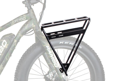 Front Luggage Rack for Savage 1.0 Bike | Rambo Bikes angled view