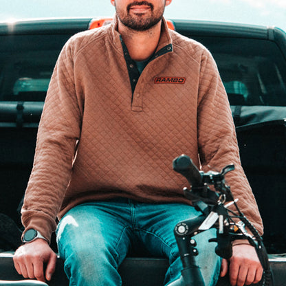 Rambo Quilted Fleece Snap Pullover
