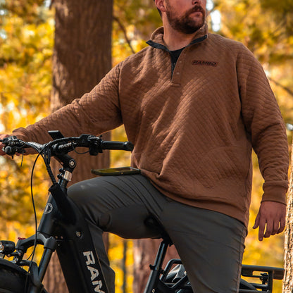 Rambo Quilted Fleece Snap Pullover