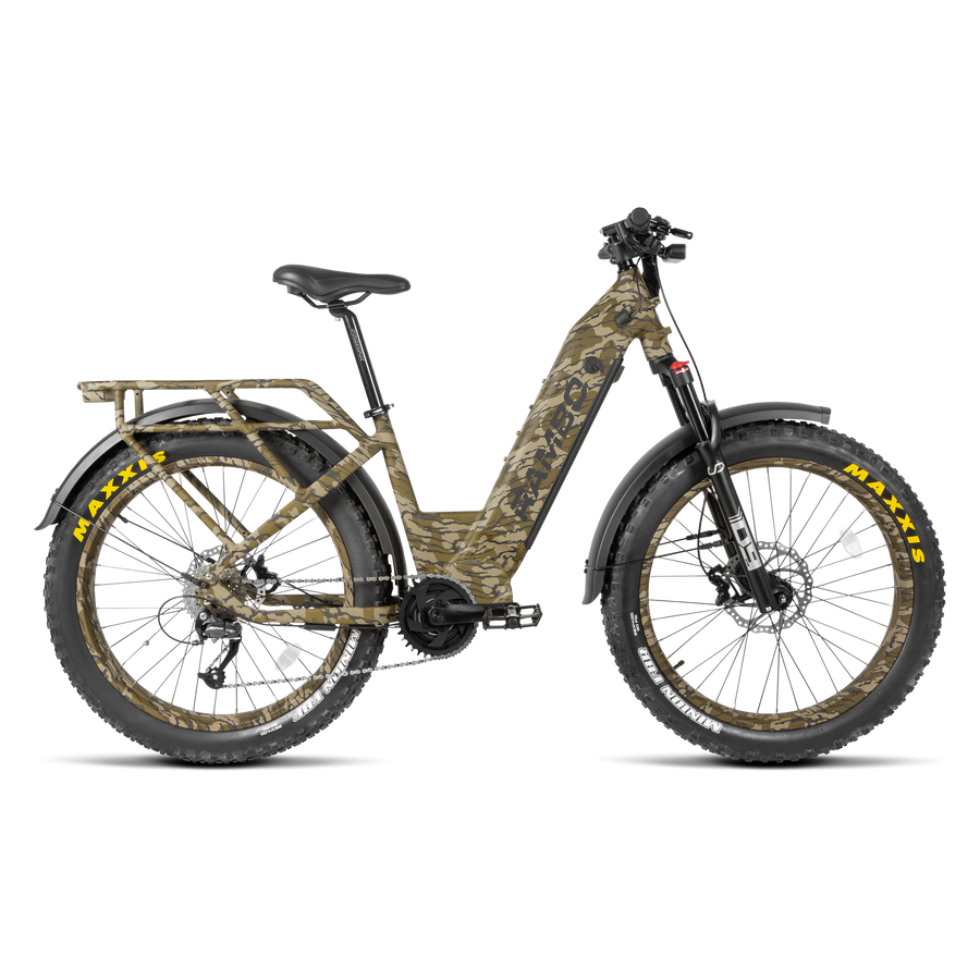 Quiet hunting e-bike for whitetail and turkey hunting