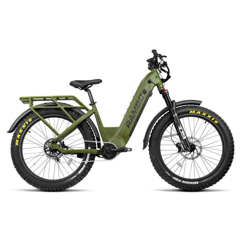 Rambo Rebel 2.0 Single Speed mid-drive hunting e-bike