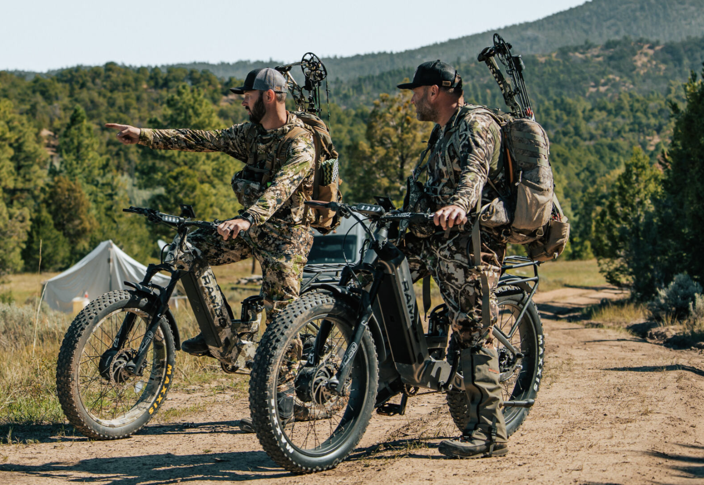 military electric bicycle Hellcat 2.0 FS All-Wheel Drive KINGS CAMO XK7 / 20 AMP