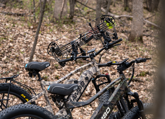 Bicycle Rifle Rack Handlebar Rambo Bikes Rhino Grip XLR Bow/Gun Holder | Secure, Adjustable