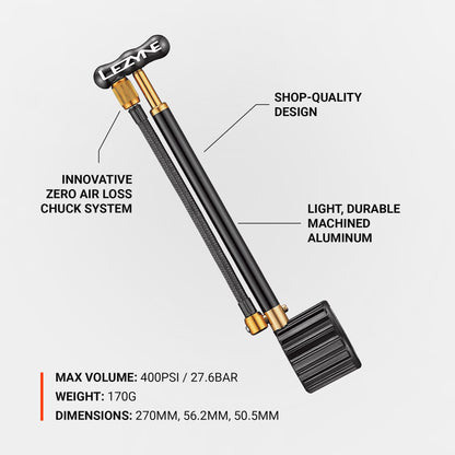 LEZYNE Shock Drive zero air loss chuck