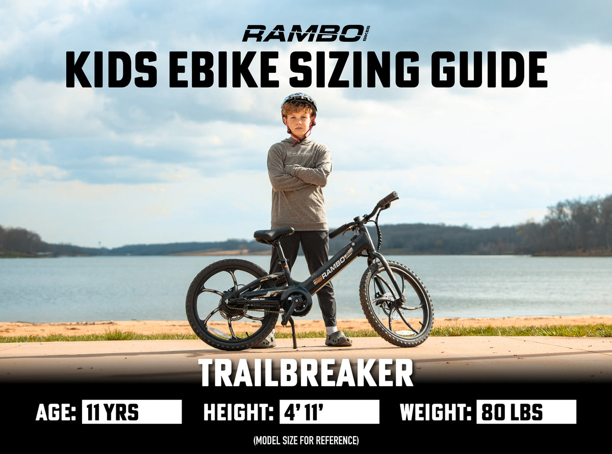Rambo Trailbreaker 3.0 Kids Electric Bike | Ages 5-10 – Rambo Bikes