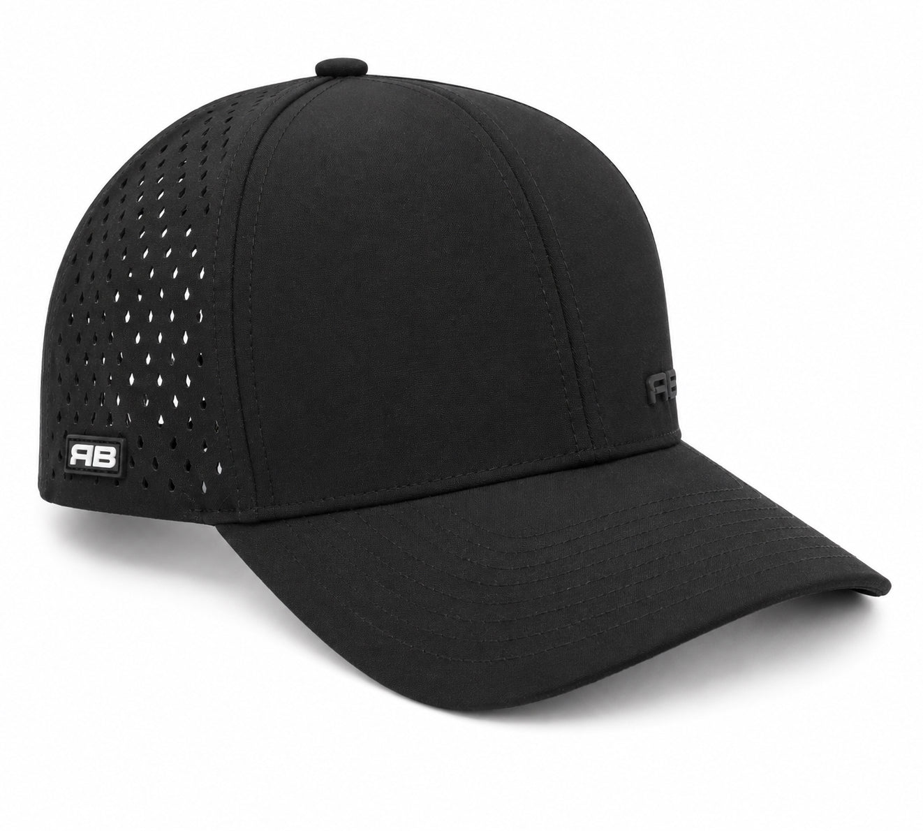 Rambo Waterproof RB Logo Hat | Rambo Bikes side view