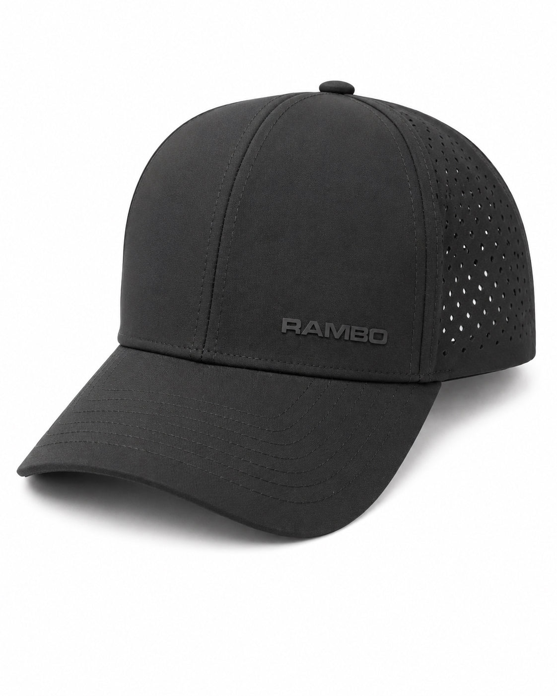 Rambo Waterproof RB Logo Hat | Rambo Bikes front view